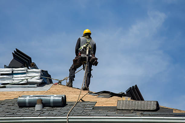 Professional Gutter Installation technician working in Sisters, OR